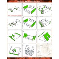 WW2 Normandy Townhouse 3 PREPAINTED [15mm/1:100]