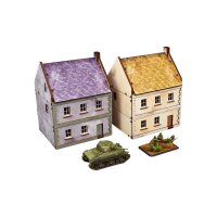 WW2 Normandy Townhouse 3 PREPAINTED [15mm/1:100]
