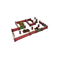 WW2 Normandy Brick Wall PREPAINTED [15mm/1:100]