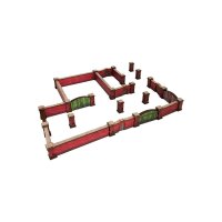 WW2 Normandy Brick Wall PREPAINTED [15mm/1:100]