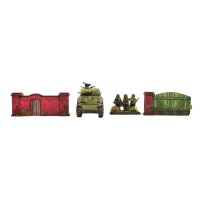 WW2 Normandy Brick Wall PREPAINTED [15mm/1:100]