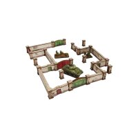 WW2 Normandy Stone Wall PREPAINTED [15mm/1:100]