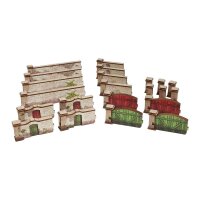 WW2 Normandy Stone Wall PREPAINTED [15mm/1:100]