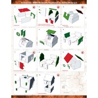 WW2 Normandy Farmhouse w. Outbuildings PREPAINTED [15mm/1:100]