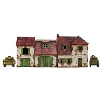 WW2 Normandy Farmhouse w. Outbuildings PREPAINTED [15mm/1:100]