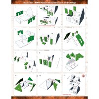 WW2 Normandy Farmhouse w. Outbuildings PREPAINTED [15mm/1:100]