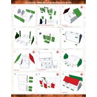 WW2 Normandy Homestead w. Stable (VORBEMALT) [15mm/1:100]