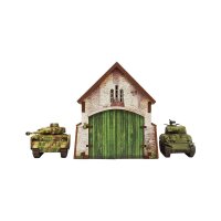 WW2 Normandy Cowshed (VORBEMALT) [15mm/1:100]
