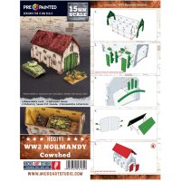 WW2 Normandy Cowshed (VORBEMALT) [15mm/1:100]