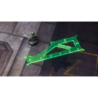 Gauge 1" 2" 3" 6" Spikey Fluo Green