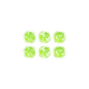 Objective "Critical" Markers 40mm 1-6 Fluo Green