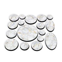 White Marble Instabases round 50mm (3 pc.)