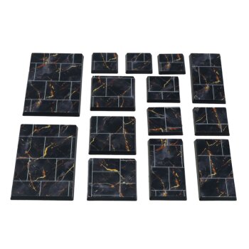 Black Marble Instabases square 40x40mm (5 pc.)