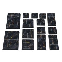 Black Marble Instabases rectangular 50x75mm (3 pc.)