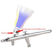 Fengda FE-330 Luxury All-Purpose Precision Dual-Action Gravity Feed Airbrush with 0.5 mm Nozzle & 4 Chamber Cup