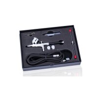 Airbrush Spritzpistole Fengda BD-130K(FE-130K) mit Nadel/Düse 0,2 - 0,3 und 0,5mm und Schlauch