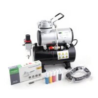 Fengda Airbrush Set FD-186K(AS-186K) mit Kompressor FD-186, Airbrush BD-130 und Zubehör