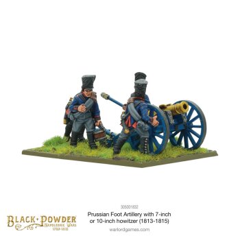 Napoleonic Prussian Foot Artillery with 7 or 10 Inch Howitzer (1813-1815)