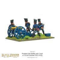 Napoleonic Prussian Foot Artillery with 7 or 10 Inch Howitzer (1813-1815)