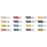 70.140N Basic Colors USA (16x18ml) - Model Color