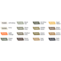 70.141N Earth Tones (16x18ml) - Model Color