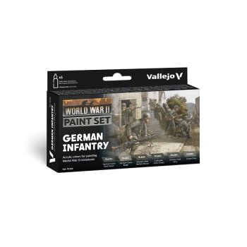 70.206N WWII Paint Set German Infantry (6x18ml) - Model Color