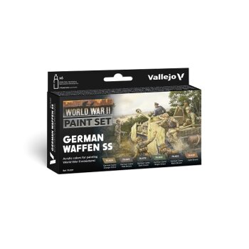 70.207N WWII Paint Set German Waffen SS (6x18ml) - Model Color