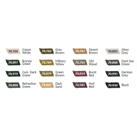 70.255 German AFV Colors WWII (16x18ml) - Model Color
