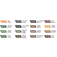 70.261 German Camouflage Uniforms WWII (16x18ml) - Model...