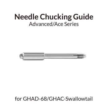 Gaahleri Needle Chucking Guide for GHAD-68/Swallowtail