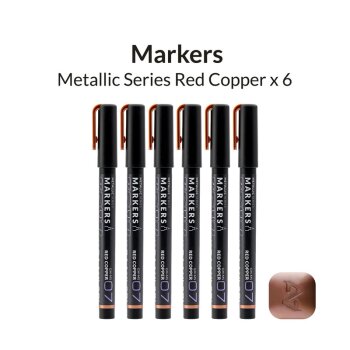 Metallic Series Markers Red Copper (6x)