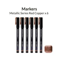 Metallic Series Markers Red Copper (6x)