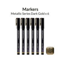 Metallic Series Markers Dark Gold (6x)