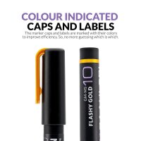 Metallic Series Markers Flashy Gold (6x)