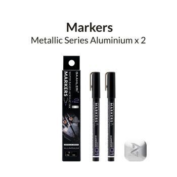 Metallic Series Markers Aluminium (2x)