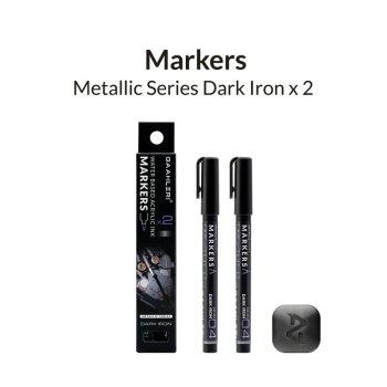 Metallic Series Markers Dark Iron (2x)