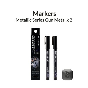 Metallic Series Markers Gun Metal (2x)