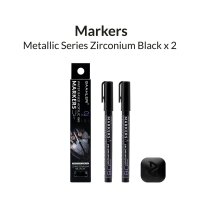 Metallic Series Markers Zirconium Black (2x)