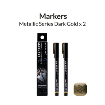 Metallic Series Markers Dark Gold (2x)