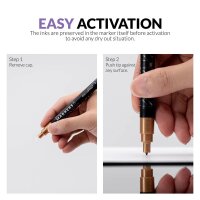 Metallic Series Markers Dark Gold (2x)