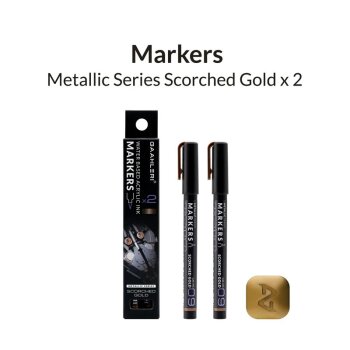 Metallic Series Markers Scorched Gold (2x)