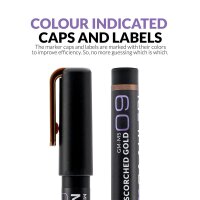 Metallic Series Markers Scorched Gold (2x)