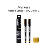 Metallic Series Markers Flashy Gold (2x)