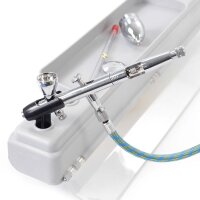 Wiltec Paint Station für Airbrushabsauganlage, Ablage für Farben, 4 Halterungen für Airbrushpistolen, Aufsatz für Airbrush Absauganlage