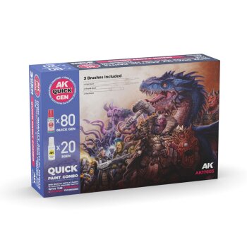 Quick Paint Combo Set 100 Colors (80x18mL Quick Gen, 20x18mL Acrylic 3Gen)