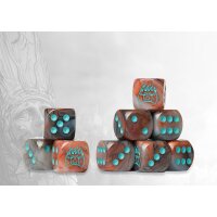 Old Dominion Logo on Purple Marbled Dice - 24 per pack