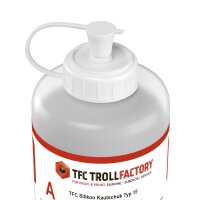 TFC silicone rubber type 15 translucent Shore 32 1:1 medium hard - Size: 1kg (2x500g)