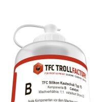 TFC silicone rubber type 15 translucent Shore 32 1:1 medium hard - Size: 1kg (2x500g)