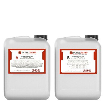 TFC Silicone Rubber Type 18 Food Grade Translucent Medium Hard Shore 30 1:1 - Size: 10kg (2x 5kg)