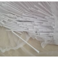 Spatel aus Kunststoff weiß 115mm x 6mm - Anzahl: 100 Stück